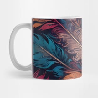 Boho-inspired feather pattern v2 Mug